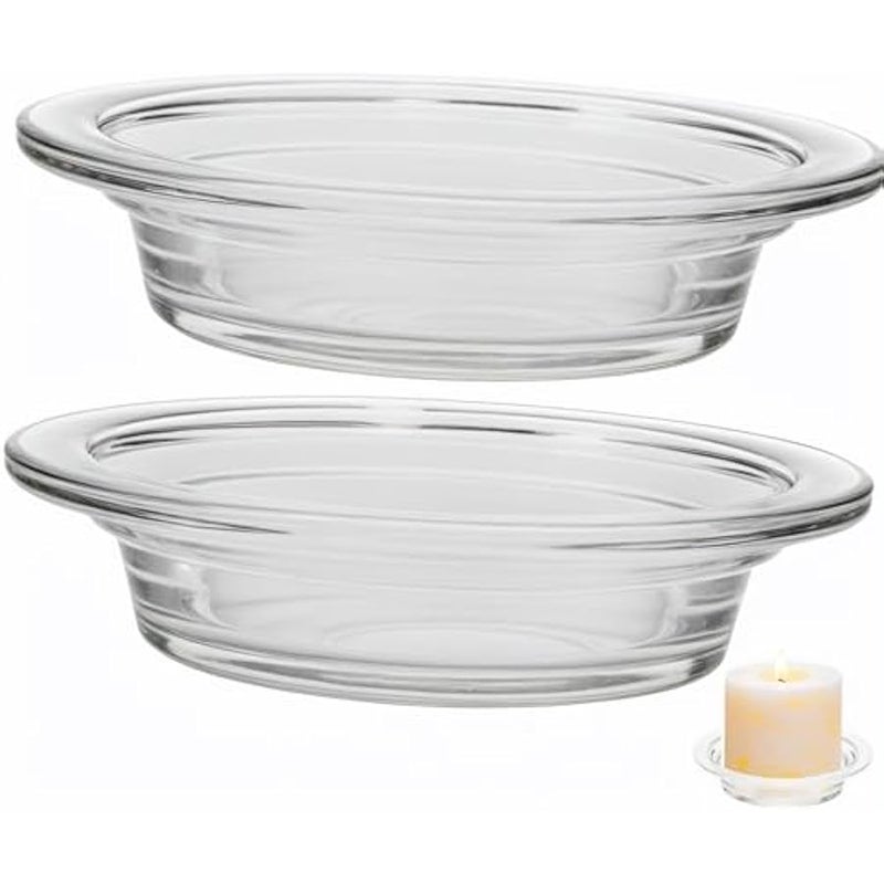 طبق زجاجي للعلاج العطري من توبرفن، وعاء تسخين للشمع، طبق بديل لتسخين زيت الشمع، طبق تذويب الشمع للمصباح، طبق تسخين زيت الشمع، صينية تسخين الشمع، صواني شمع - Image 1